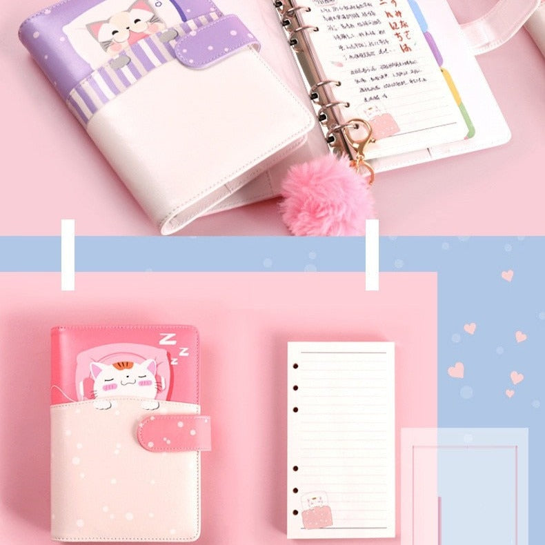 Dreamy Sleeping Cats Journal Set - Kawaiies - Adorable - Cute - Plushies - Plush - Kawaii