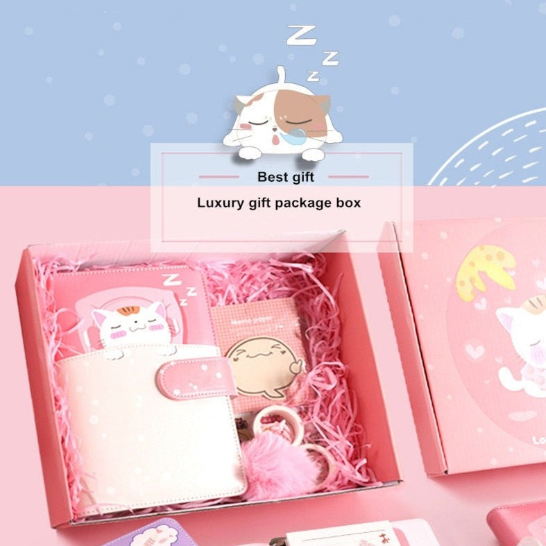 Dreamy Sleeping Cats Journal Set - Kawaiies - Adorable - Cute - Plushies - Plush - Kawaii