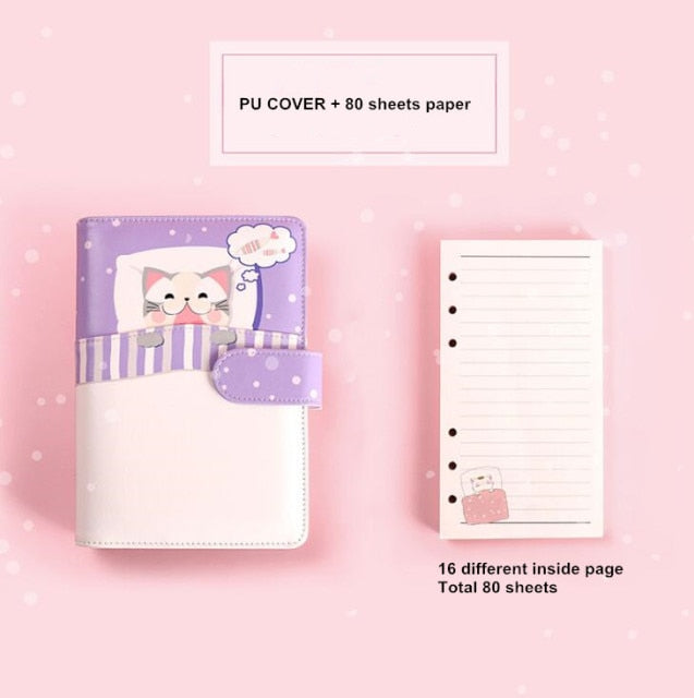 Dreamy Sleeping Cats Journal Set - Kawaiies - Adorable - Cute - Plushies - Plush - Kawaii