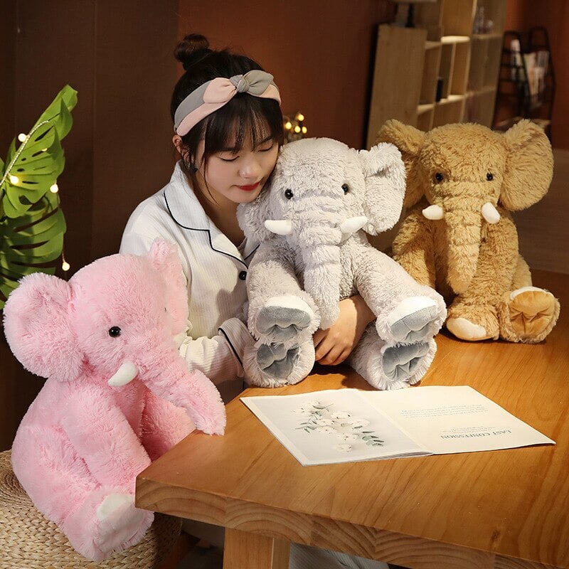Eco Fluffy Elephant Family - Kawaiies - Adorable - Cute - Plushies - Plush - Kawaii