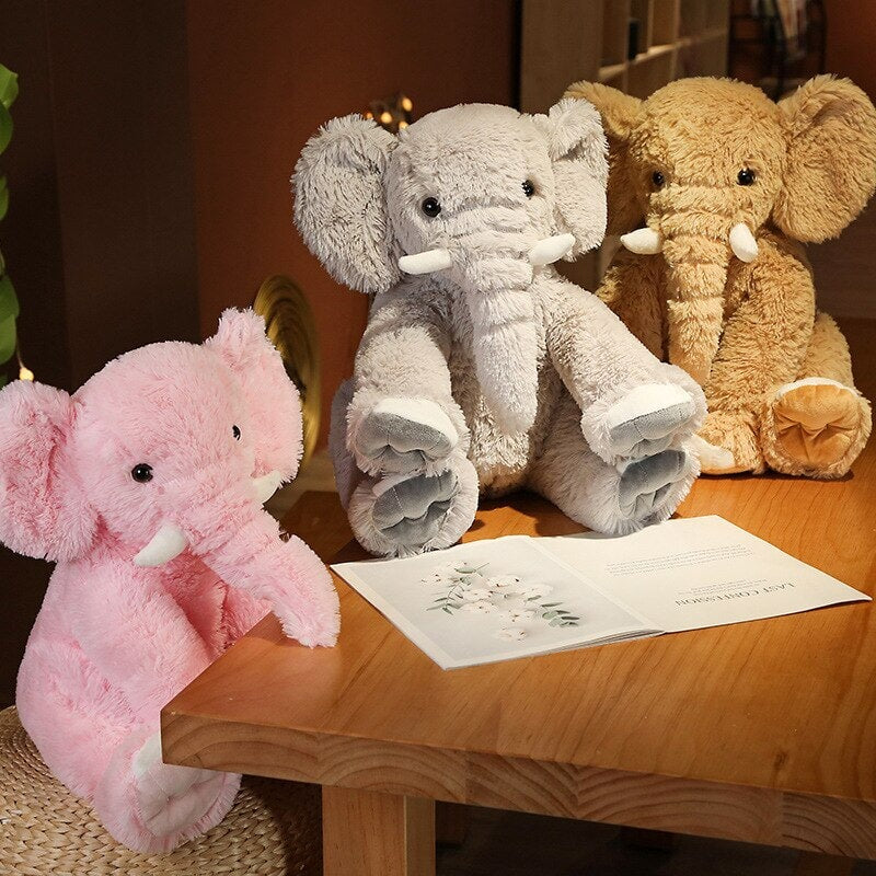 Eco Fluffy Elephant Family - Kawaiies - Adorable - Cute - Plushies - Plush - Kawaii