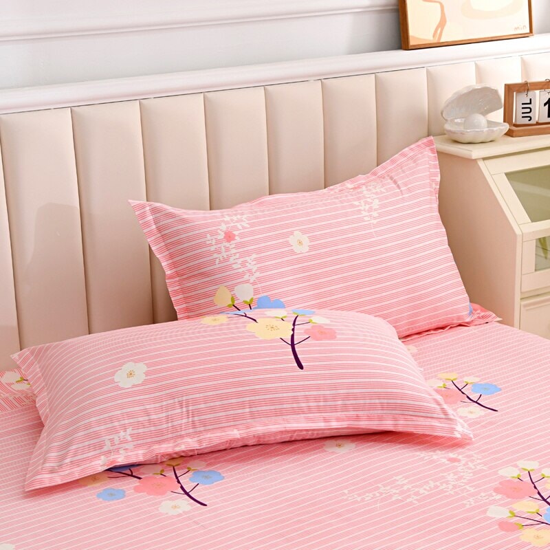 Elegant Blue Pink Floral Bedding Set Collection - Kawaiies - Adorable - Cute - Plushies - Plush - Kawaii