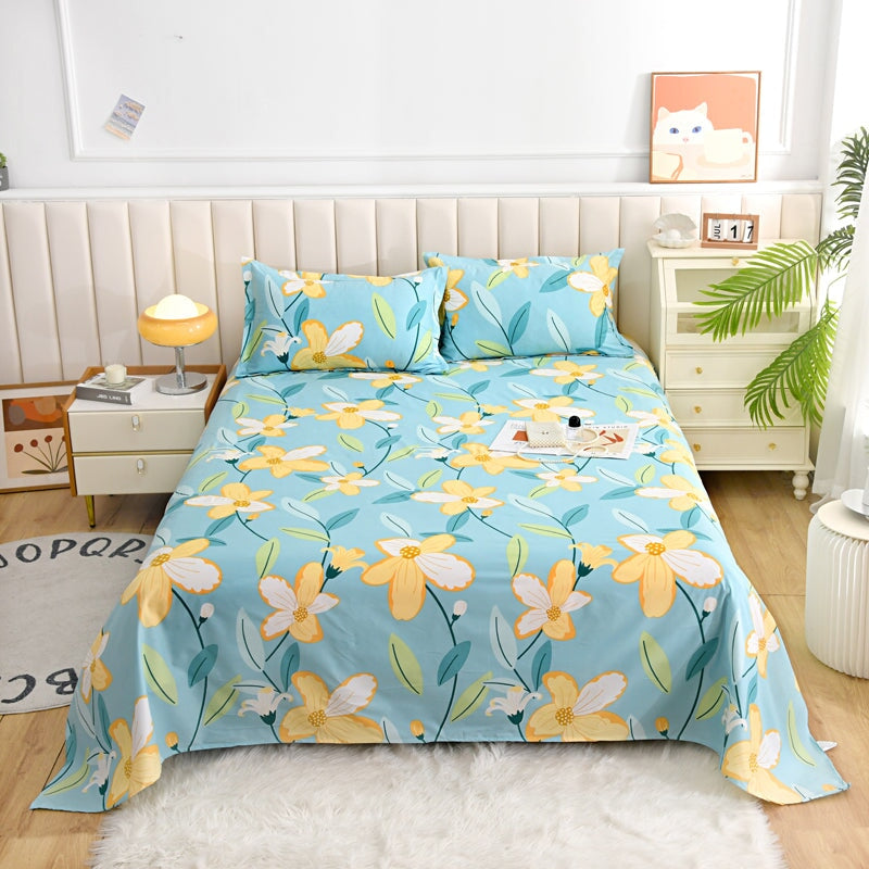 Elegant Blue Pink Floral Bedding Set Collection - Kawaiies - Adorable - Cute - Plushies - Plush - Kawaii