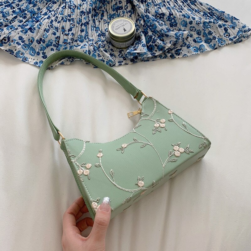 Elegant Lace Floral Shoulder Bag - Kawaiies - Adorable - Cute - Plushies - Plush - Kawaii
