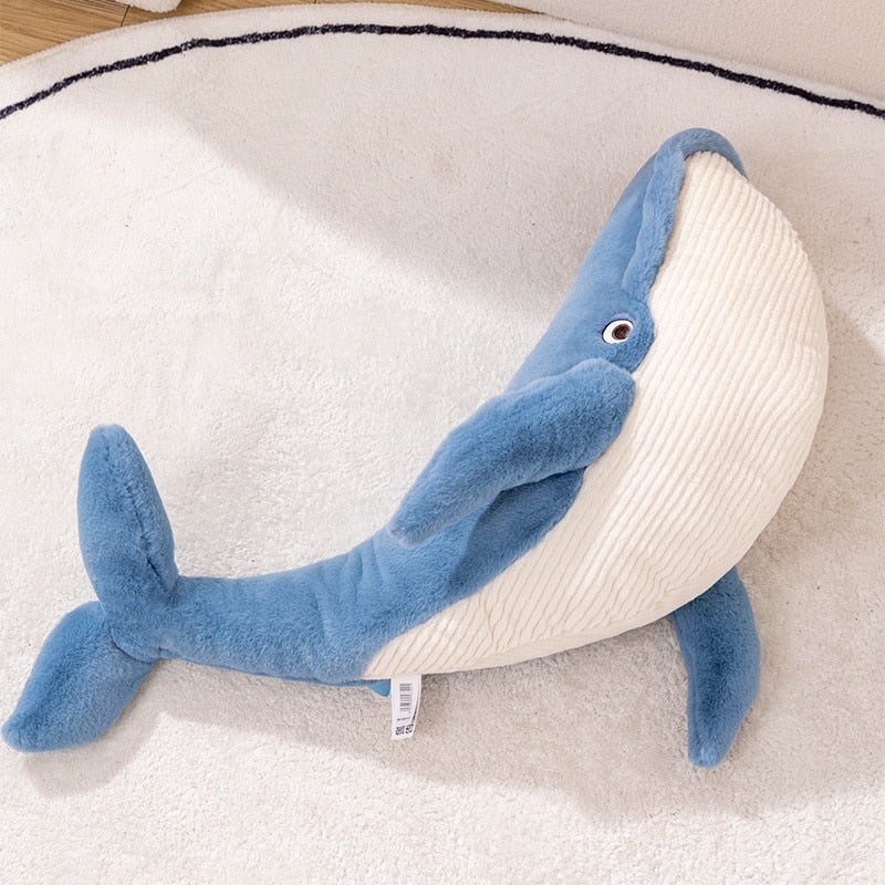 Eli the Huge Fluffy Blue Whale Plush - Kawaiies - Adorable - Cute - Plushies - Plush - Kawaii