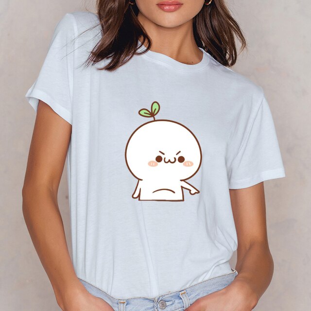 Emotional Snowball Cotton Tee-shirt - Kawaiies - Adorable - Cute - Plushies - Plush - Kawaii