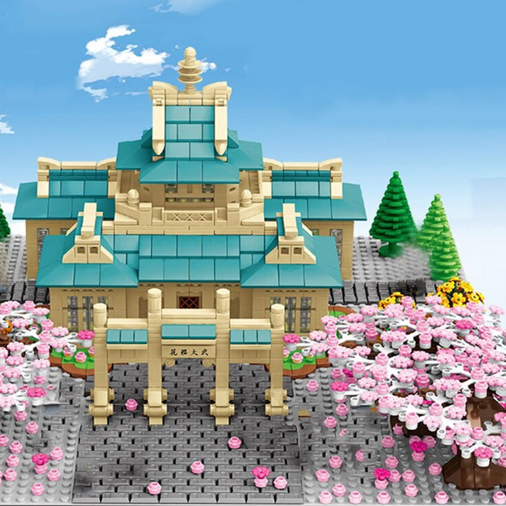Majestic Japanese Sakura Palace Building Sets - Limited Edition - Kawaiies - Adorable - Cute - Plushies - Plush - Kawaii