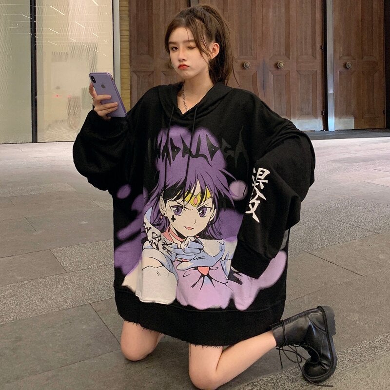 Zombie Land Saga Anime Hoodie Women Men Long Sleeve Kawaii Printed Sakura  Aesthetic Clothing Hoddies Teens Oversized Sweatshirts