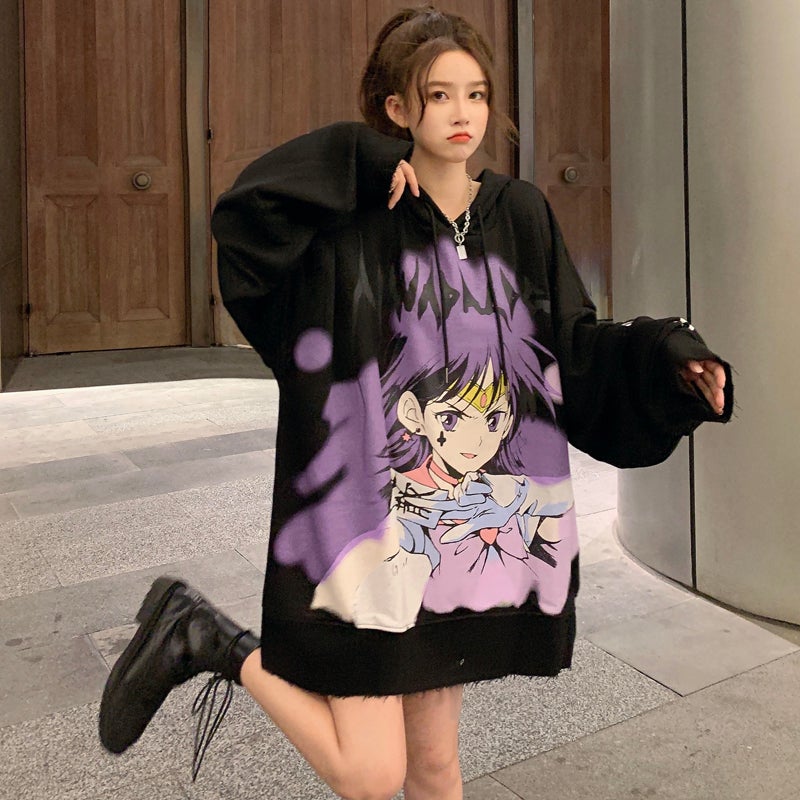 Evil Spirit and Retreat Anime Oversized Hoodie | Limited Stock - Kawaiies - Adorable - Cute - Plushies - Plush - Kawaii