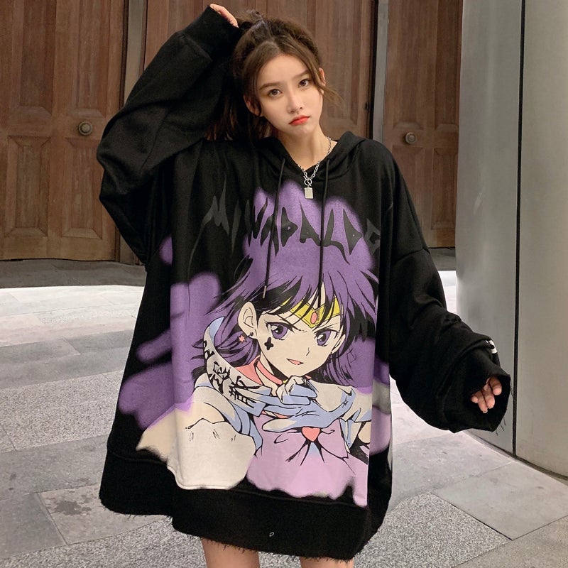 Popular Japan Anime Tokyo Ghoul Hoodie Jin Muyan Hoodies Men Oversized Hip  Hop Streetwear New Back Pattern Hoody Sweatshirt Tops Black  Fruugo IN