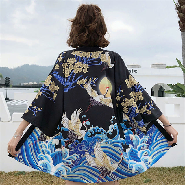 Women Kimono Traditional Japanese Style Tote Bag Girls Kawaii