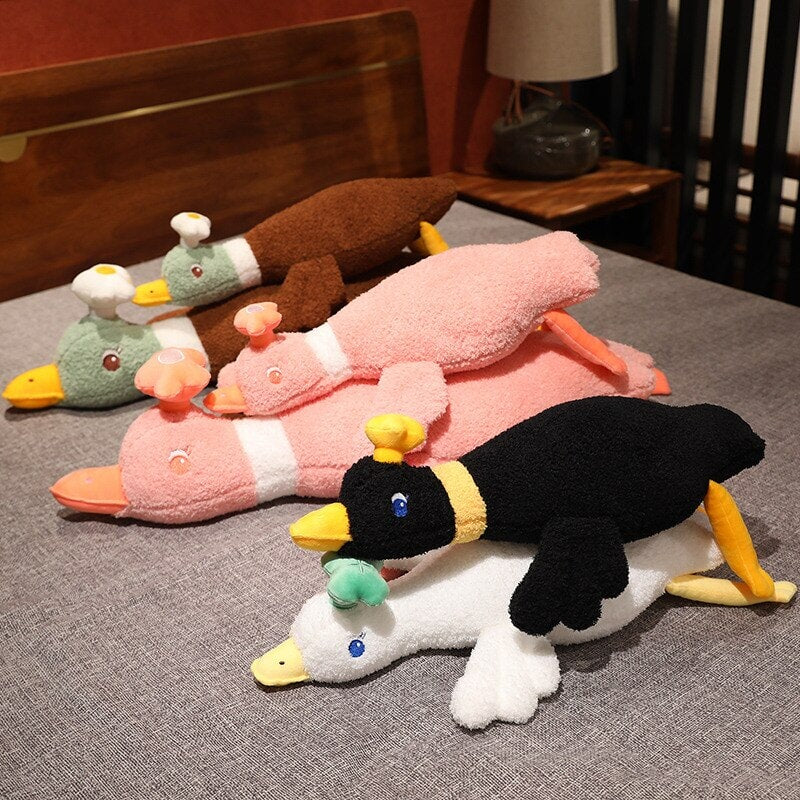 Family of Giant Goose Duck Flower Plushies | NEW - Kawaiies - Adorable - Cute - Plushies - Plush - Kawaii