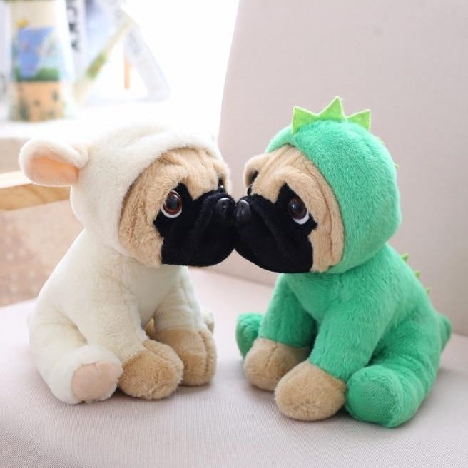 Family of Pug Plushies - Kawaiies - Adorable - Cute - Plushies - Plush - Kawaii