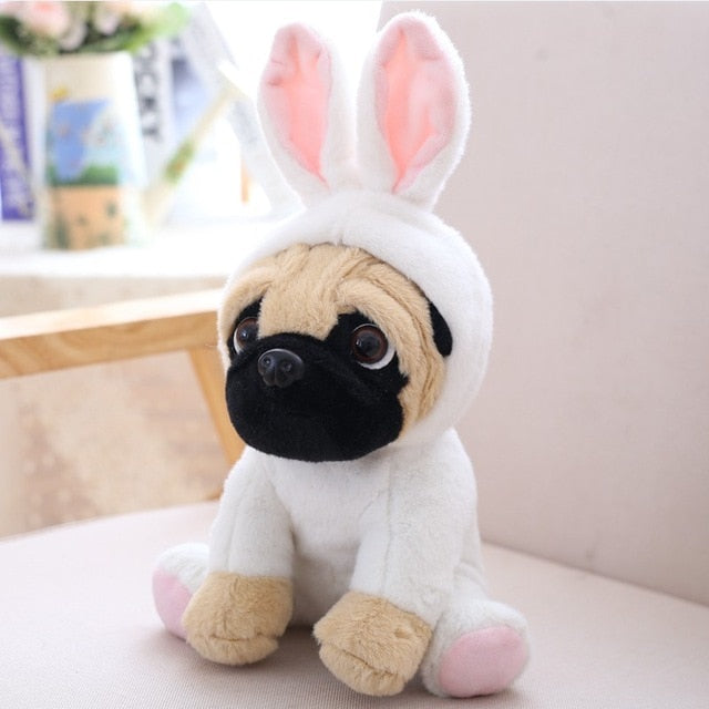 Family of Pug Plushies - Kawaiies - Adorable - Cute - Plushies - Plush - Kawaii