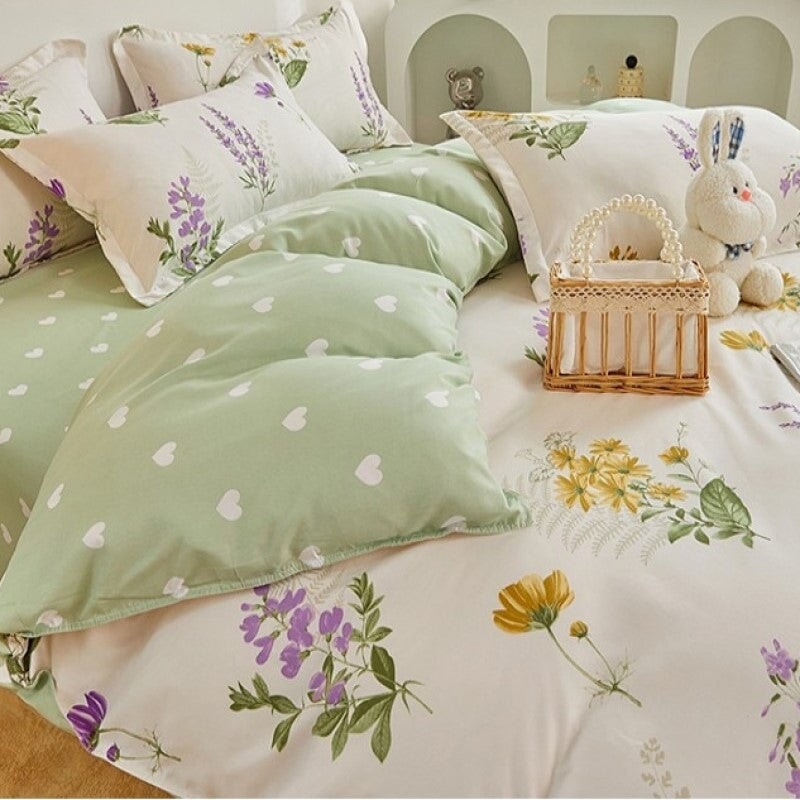 Floral Bedding Set - Kawaiies - Adorable - Cute - Plushies - Plush - Kawaii