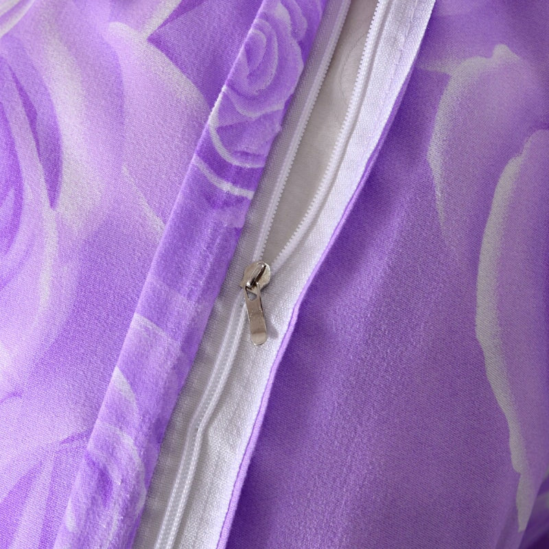 Floral Pink Blue Purple Polyester Bedding Sets - Kawaiies - Adorable - Cute - Plushies - Plush - Kawaii