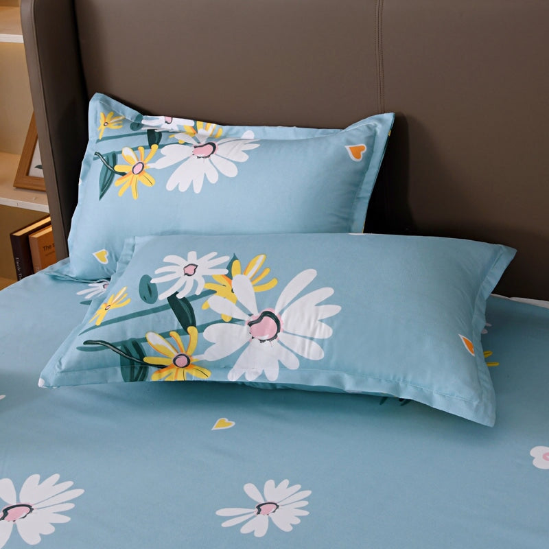 Floral Pink Blue Purple Polyester Bedding Sets - Kawaiies - Adorable - Cute - Plushies - Plush - Kawaii