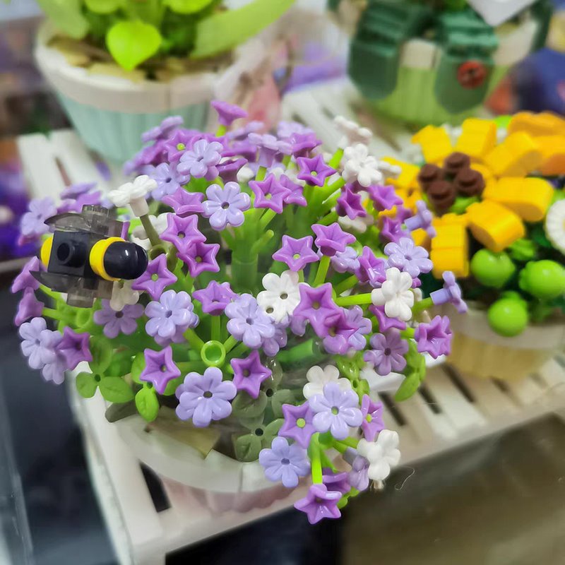 Flowers in a Pot Micro Building Blocks - Kawaiies - Adorable - Cute - Plushies - Plush - Kawaii