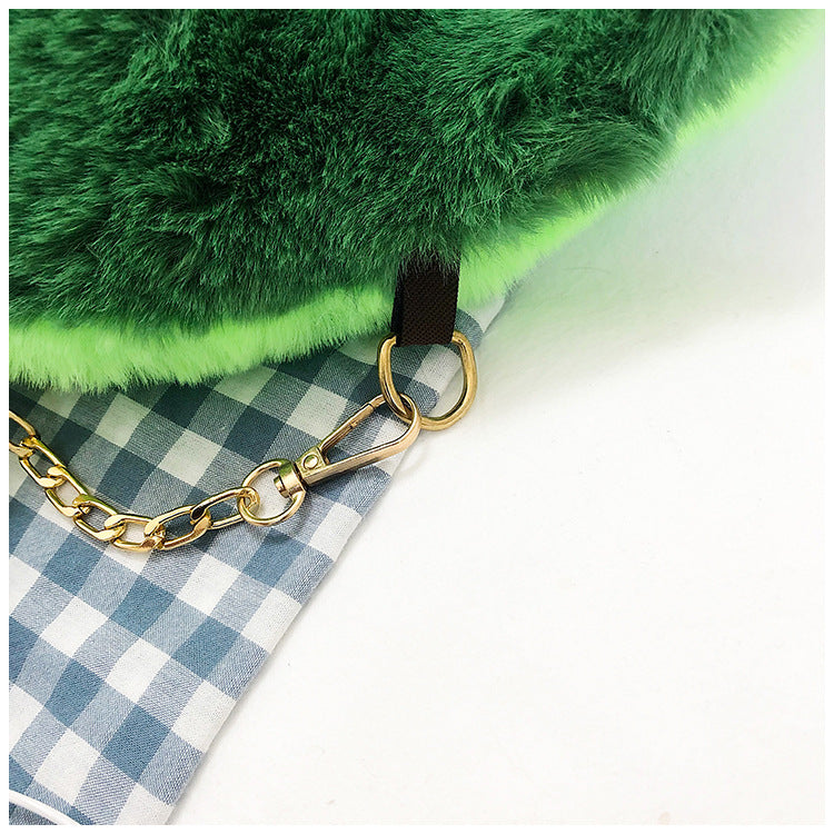 Fluffy Adorable Avocado Plush Bag - Kawaiies - Adorable - Cute - Plushies - Plush - Kawaii
