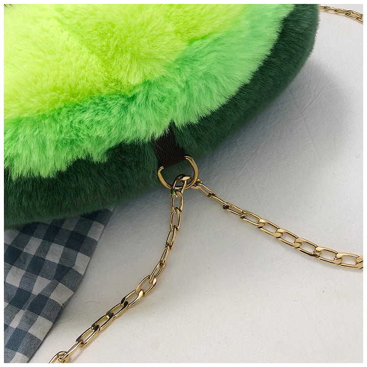 Fluffy Adorable Avocado Plush Bag - Kawaiies - Adorable - Cute - Plushies - Plush - Kawaii