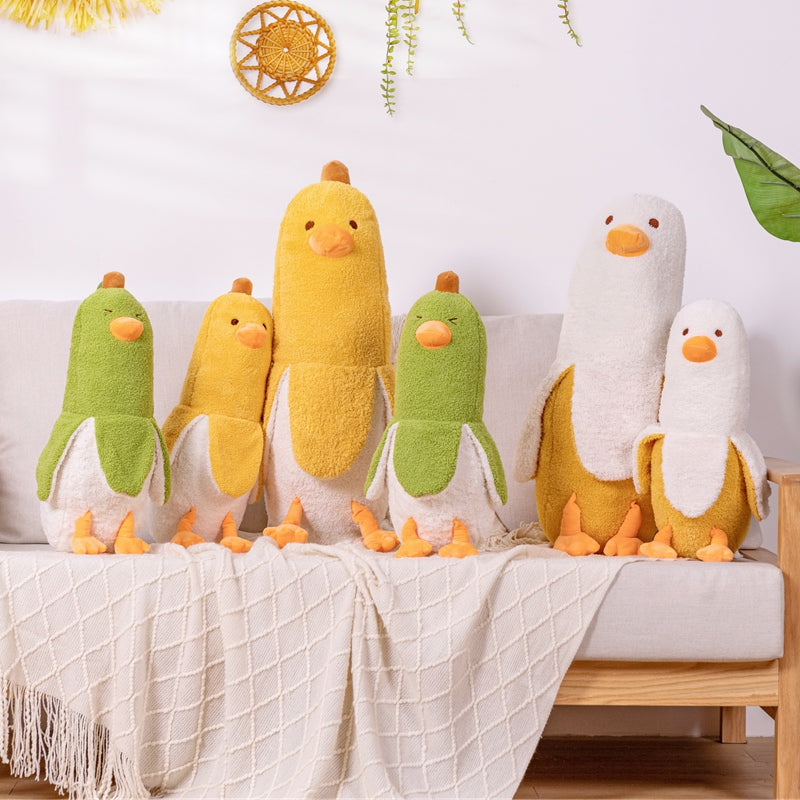 Fluffy Banana Duck Crew Plushies – Kawaiies