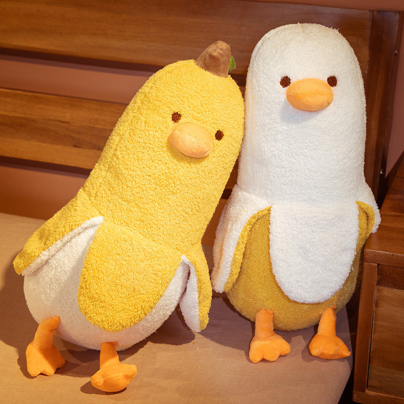 Fluffy Banana Duck Crew Plushies - Kawaiies - Adorable - Cute - Plushies - Plush - Kawaii