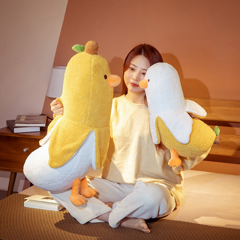 Fluffy Banana Duck Crew Plushies - Kawaiies - Adorable - Cute - Plushies - Plush - Kawaii