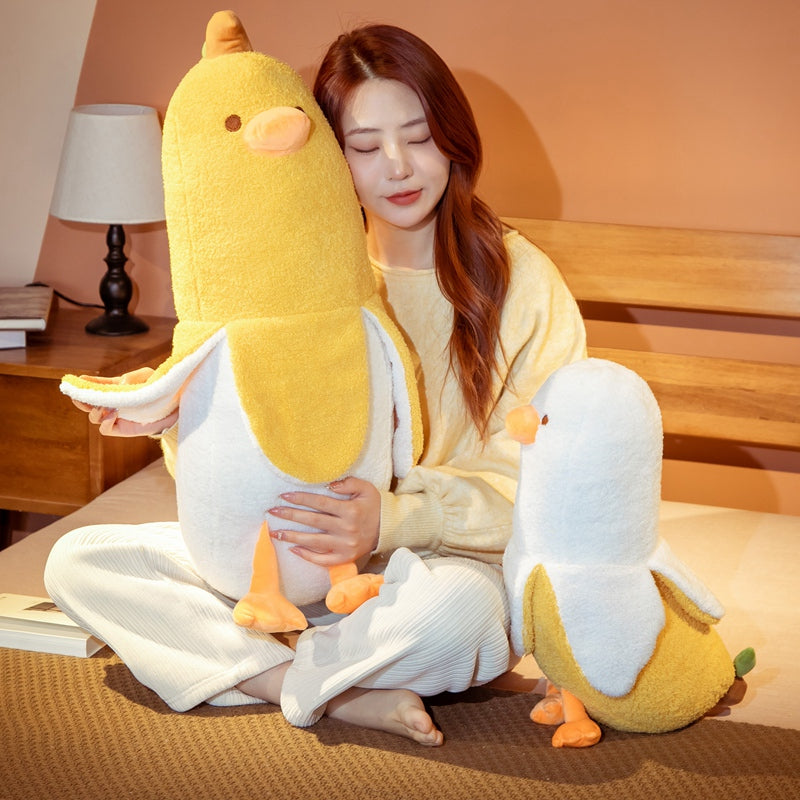 Fluffy Banana Duck Crew Plushies - Kawaiies - Adorable - Cute - Plushies - Plush - Kawaii
