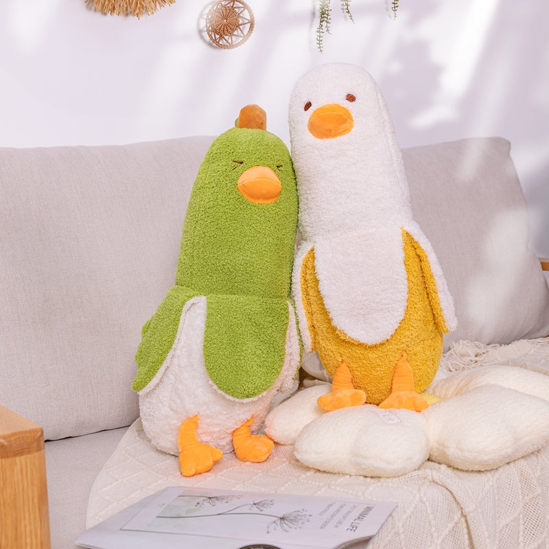 Fluffy Banana Duck Crew Plushies - Kawaiies - Adorable - Cute - Plushies - Plush - Kawaii