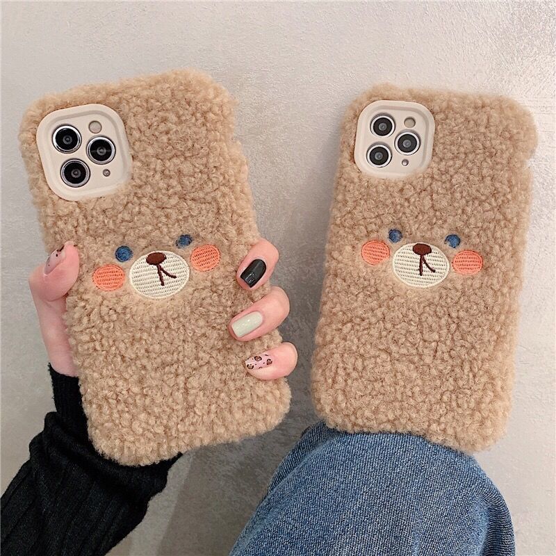 Fluffy Brown Bear Plush iPhone Case - Kawaiies - Adorable - Cute - Plushies - Plush - Kawaii