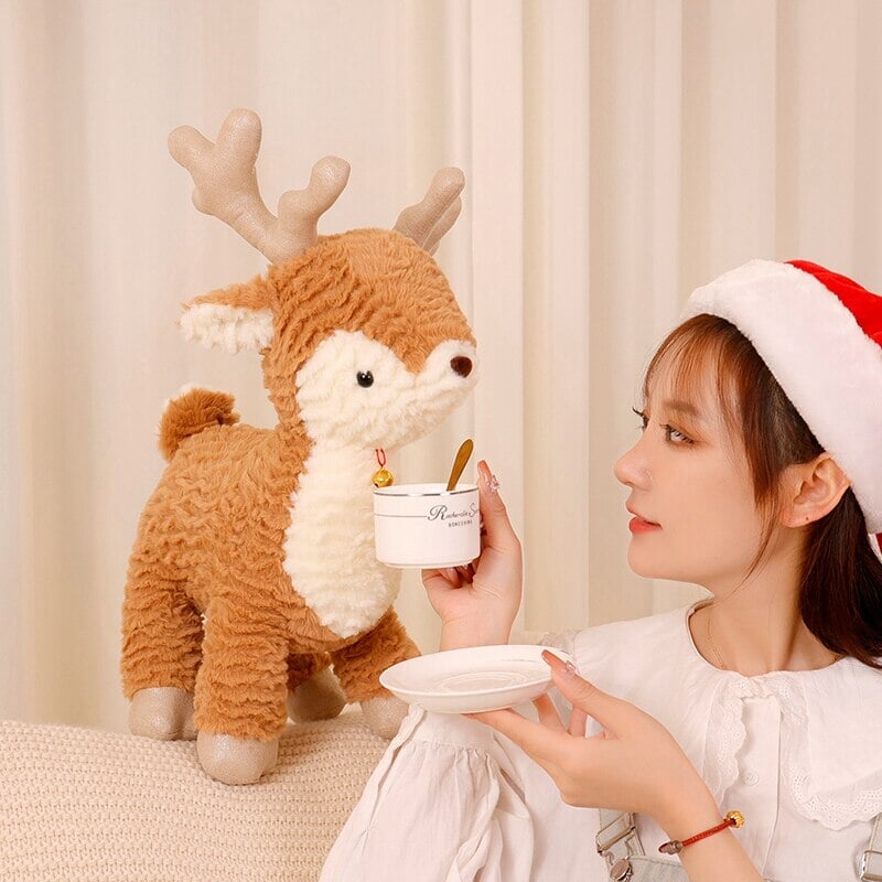 Fluffy Christmas Tree & Reindeer Plushie - Kawaiies - Adorable - Cute - Plushies - Plush - Kawaii