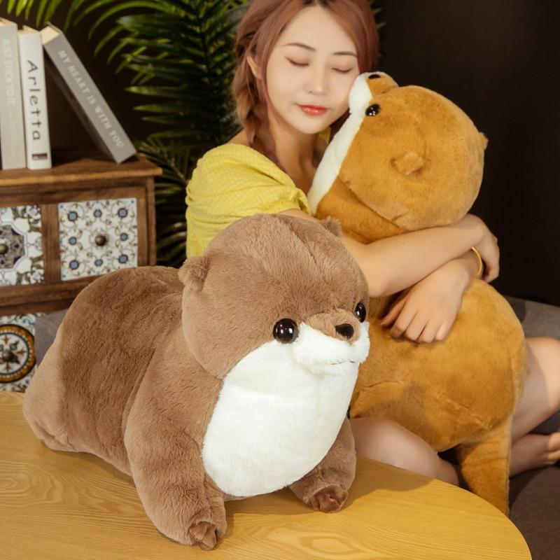 Fluffy Chubby Otter Plushies - Kawaiies - Adorable - Cute - Plushies - Plush - Kawaii