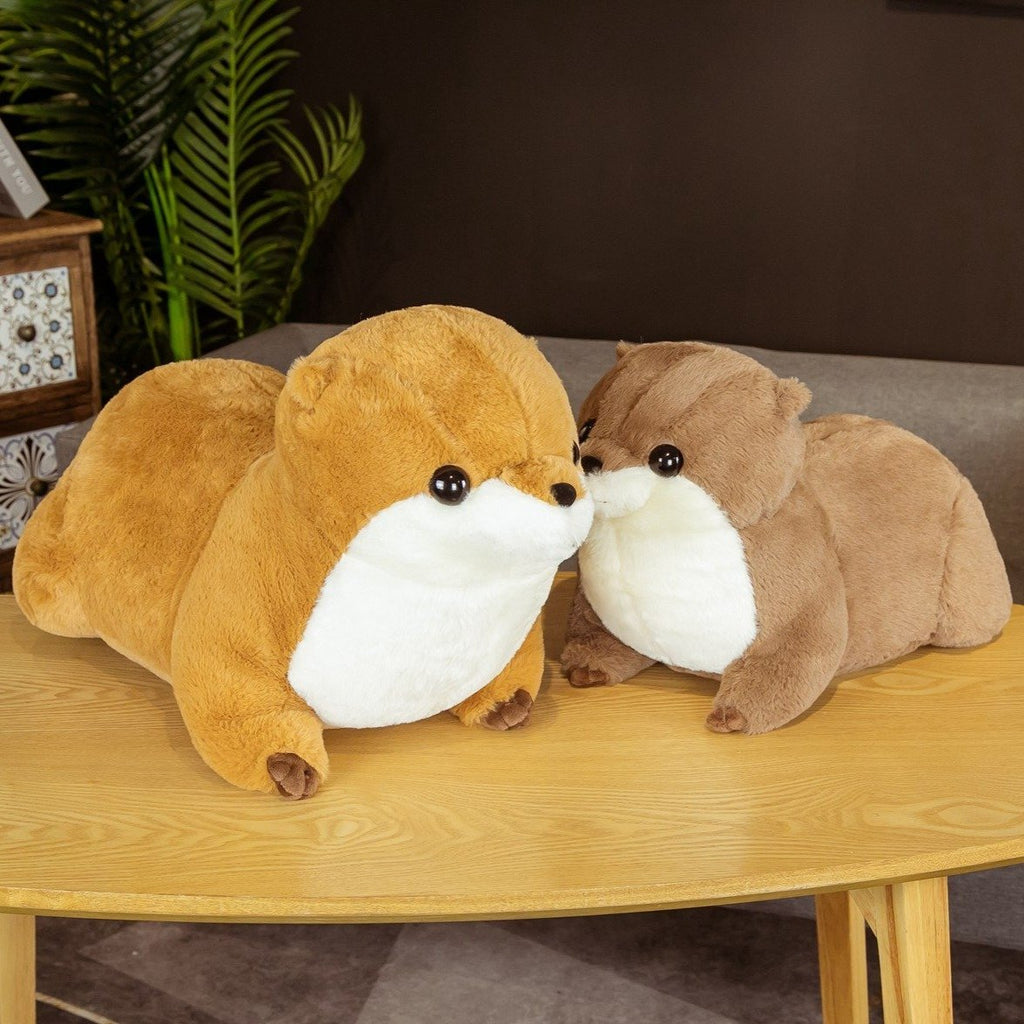 Fluffy Chubby Otter Plushies - Kawaiies - Adorable - Cute - Plushies - Plush - Kawaii