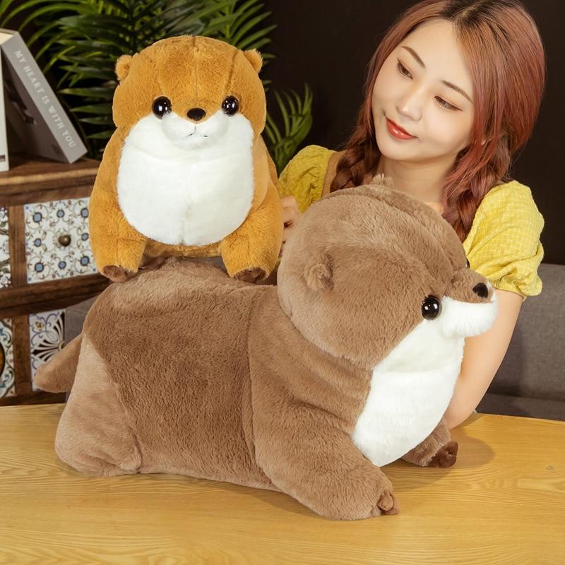 Fluffy Chubby Otter Plushies - Kawaiies - Adorable - Cute - Plushies - Plush - Kawaii