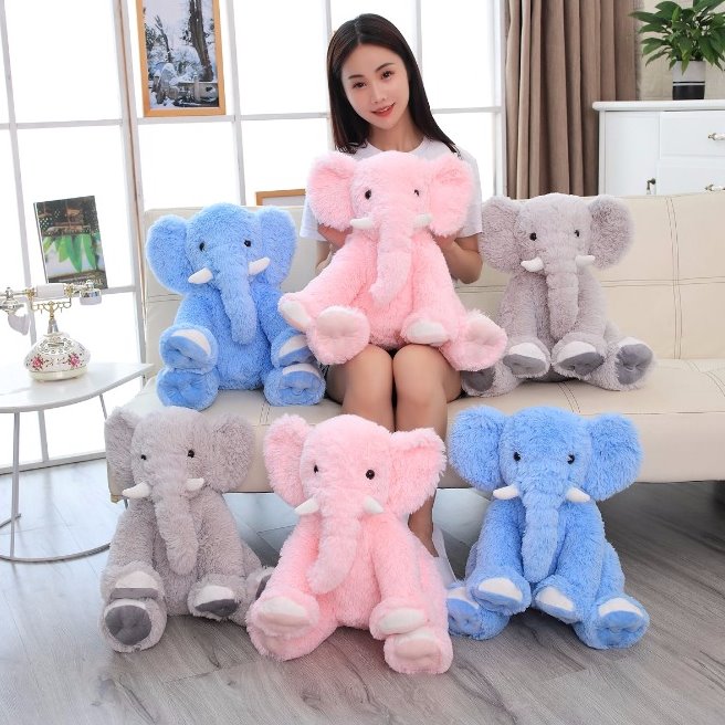 Fluffy Elephant Family - Kawaiies - Adorable - Cute - Plushies - Plush - Kawaii