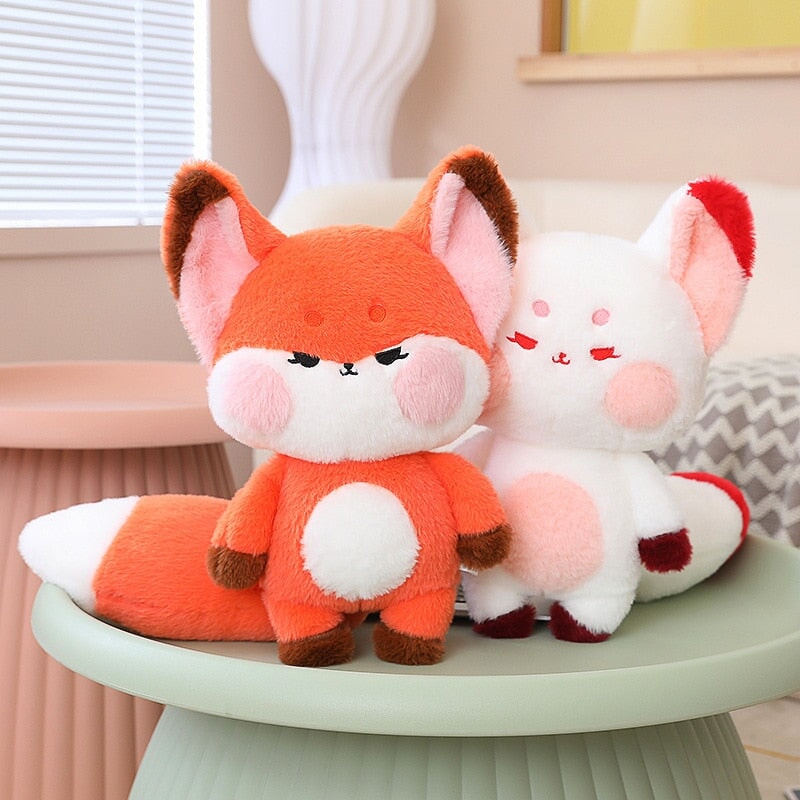 Fluffy Huge Tail Kawaii Fox Plushies – Kawaiies