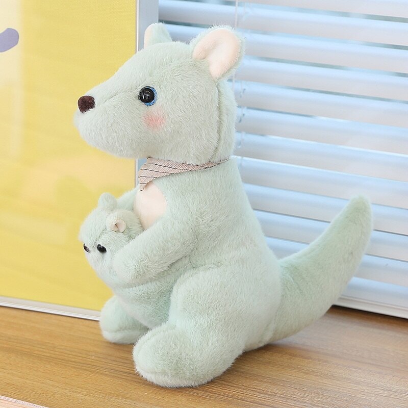 Fluffy Mother & Baby Kangaroo Plushie - Kawaiies - Adorable - Cute - Plushies - Plush - Kawaii
