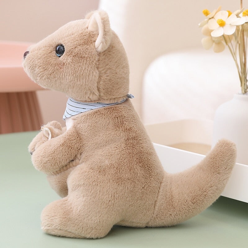 Fluffy Mother & Baby Kangaroo Plushie - Kawaiies - Adorable - Cute - Plushies - Plush - Kawaii