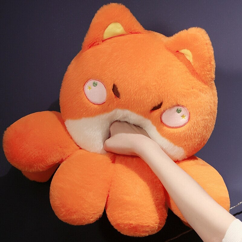 Fluffy Octo-Animal Fox Cat Bunny Bear Plushies | NEW - Kawaiies - Adorable - Cute - Plushies - Plush - Kawaii