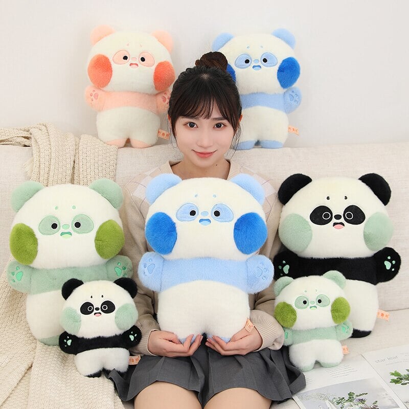 Fluffy Panda Squad Plushies Collection 2 | NEW - Kawaiies - Adorable - Cute - Plushies - Plush - Kawaii