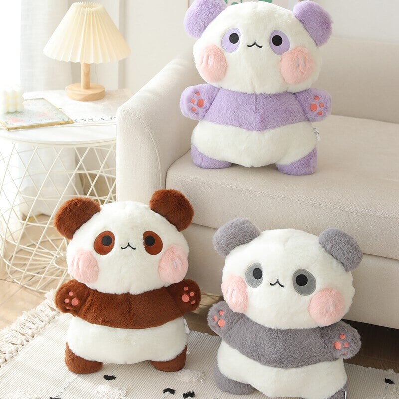 Fluffy Panda Squad Plushies - Kawaiies - Adorable - Cute - Plushies - Plush - Kawaii