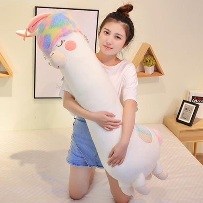 Fluffy Rainbow Hair Alpaca Squad - Kawaiies - Adorable - Cute - Plushies - Plush - Kawaii