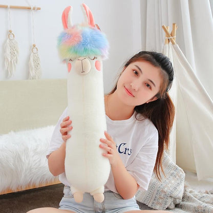 Fluffy Rainbow Hair Alpaca Squad - Kawaiies - Adorable - Cute - Plushies - Plush - Kawaii