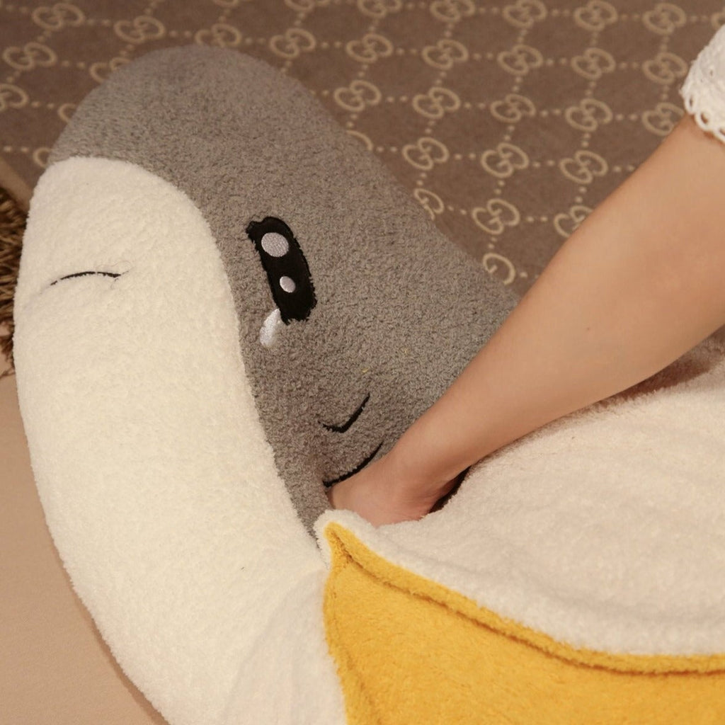 Fluffy Shark Banana Plushie - Kawaiies - Adorable - Cute - Plushies - Plush - Kawaii