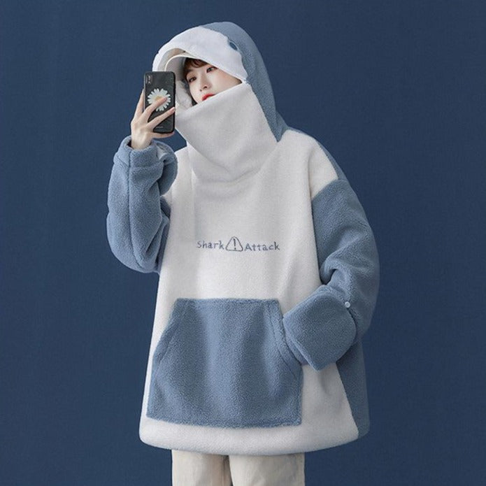 Fluffy Shark Hoodie – Kawaiies