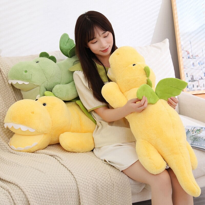 Flying Fluffy Dragon Plush Stuffed Toy - Kawaiies - Adorable - Cute - Plushies - Plush - Kawaii