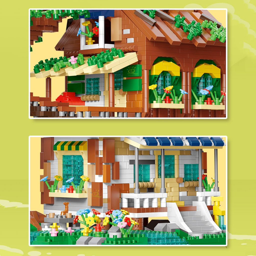 Forest Tree House Hotel Nano Building Blocks - Kawaiies - Adorable - Cute - Plushies - Plush - Kawaii