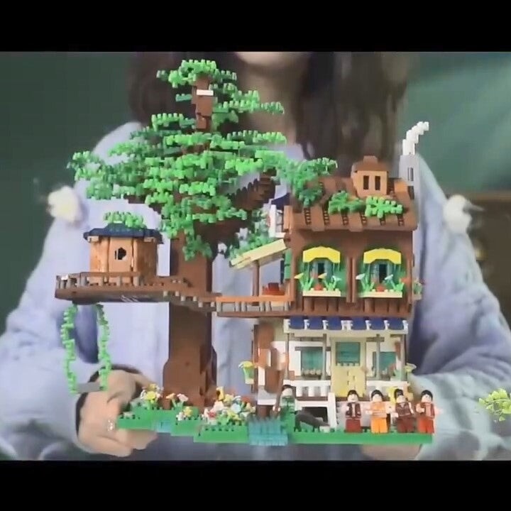 Forest Tree House Hotel Nano Building Blocks - Kawaiies - Adorable - Cute - Plushies - Plush - Kawaii