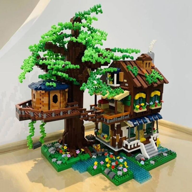 Forest Tree House Hotel Nano Building Blocks - Kawaiies - Adorable - Cute - Plushies - Plush - Kawaii