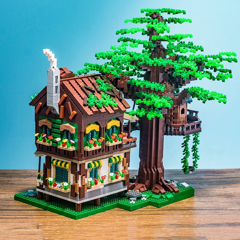 Forest Tree House Hotel Nano Building Blocks - Kawaiies - Adorable - Cute - Plushies - Plush - Kawaii